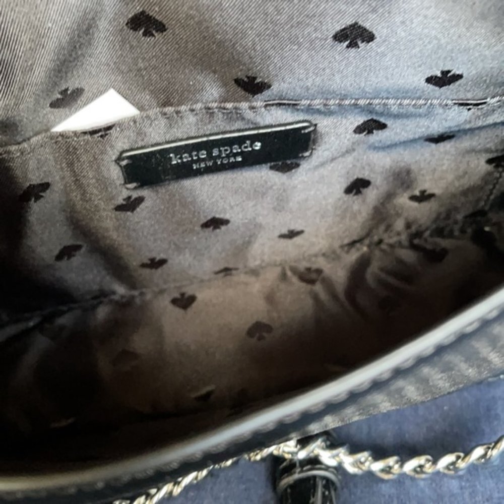 Kate Spade Cameron Convertible Crossbody Black with Multi-Colored Dots - Picture 14 of 16